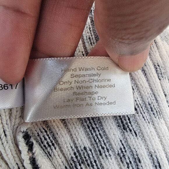 Womens Boston Proper Zippered Cardigan Sweater Cotton Silk Leopard Print - Large - Picture 5 of 5